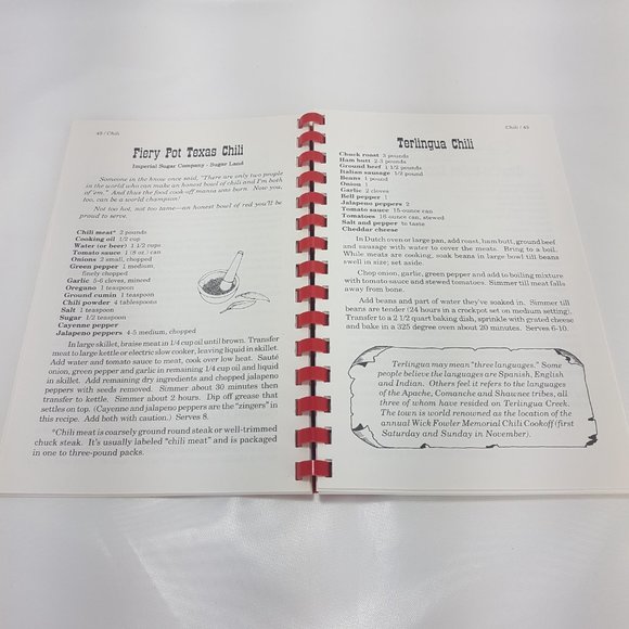 Vintage 1997 Texas Cookbook Cowboy Tex-Mex Barbecue Creole Stir-fry Seafood West - Picture 10 of 13